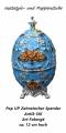 Nostalgie Antik Stil Art Faberg� Pop Up Zahnstocher Spender 15 cm hoch, wv 648bl