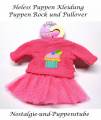 Heless Puppen Kleidung Rock Pullover pink für 28 bis 33 cm Puppen, Nr. 1050 pink