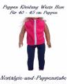 Puppen Kleidung Hose Weste 2-teilig für 40 cm Puppen 1050
