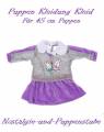 Puppen Kleidung Kleid Samtkleid purple für 45 cm Puppen 1209