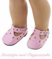 Puppen Schuhe Slipper Ballerinas rosa 6,5 cm lang 3724
