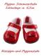 Puppen Sommer Schuhe Riemchenschuhe rot 6 cm lang 5865