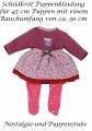 Puppen Kleidung Rock Pullover und Leggings für 45 cm Puppen Schildkröt, Nr. 45635