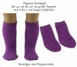 Puppen Kleidung Strümpfe Socken Kniestrümpfe purple für 42 bis 46 cm Puppen, Nr. 160