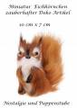 Miniatur Eichhörnchen Fellimitat Deko Artikel 10 cm lang, Nr. 200