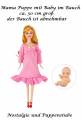 Mama Puppe 29 cm blondes Haar schwanger mit Baby im Bauch, Nr. 445