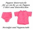 Puppen Kleidung Unterwäsche Shirt Unterhose für 40 bis 45 cm Puppen, Nr. 144
