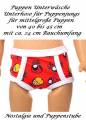 Puppen Kleidung Unterwäsche Unterhose rot für 40 bis 45 cm Puppen Jungs, Nr. 176