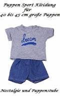 Puppen Kleidung Sport Anzug Dream mit kurzer Hose für 40 - 45 cm Puppen, Nr. 213