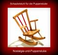 Schwenk Puppenzubehör, Schaukelstuhl aus Holz, fürs Puppenhaus