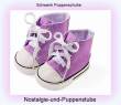 Puppenschuhe Freizeitschuh purple für Puppen von 42 - 45 cm Schwenk 6345