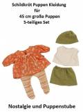 Puppen Kleidung Schildkröt 5 teiliges Set für 45 cm Puppen, Nr. 45869