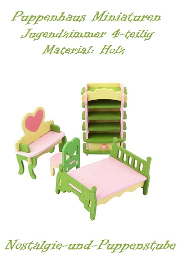 1:12 Kinderkleid rot 6cm für die Puppenstube
