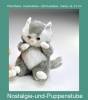 Pl&uuml;schtiere Kuscheltiere Katze Katzenbaby  K&auml;tzchen mit Glasaugen ca. 21 cm hoch