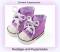 Puppen Schuhe Turnschuhe Chucks purple...