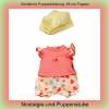 Schildkröt Puppenkleidung, Sommerhose mit Schmetterlingshirt, 28 cm Puppen