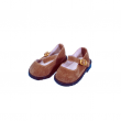 Puppen Schuhe Velour braun für 46 und 49 cm Schildkrötpuppen, Nr. 49769