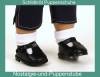 Schildkröt Puppenschuhe Puppen Stegschuhe für 64 cm Puppen mit ca. 9 cm Füßchen