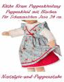 Käthe Kruse Puppen Kleidung Kleid Höschen für Schummelchen 34 cm Modell Jana 34812