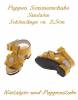 Puppen Schuhe Sommerschuhe Sandalen gelb 2,5 cm lang 2447