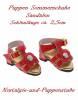 Puppen Schuhe Sommerschuhe Sandalen rot 2,5 cm lang 2448