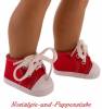 Puppen Schuhe Chucks Sportschuhe Leinenschuhe Sneakers Freizeitschuhe 7 cm lang 5631