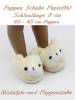 Puppen Schuhe Tierpantoffeln Puschen Hausschuhe Plüsch Bär 8 cm lang 8844