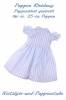 Puppen Kleidung Kleid Sommerkleid hellblau gestreift f&uuml;r 25cm Puppen 9056