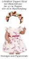 Schildkröt Puppenkleidung Kleid mit Blumenkranz für 41 cm große Puppen 41768