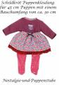 Puppen Kleidung Rock Pullover und Leggings für 45 cm Puppen Schildkröt 45635