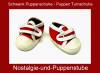 Schwenk Puppenschuhe , Turnschuhe rot, ca. 7 cm lang für Puppen von 46 - 50 cm