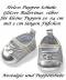 Puppen Schuhe Glitzer Ballerinas silberfarben...