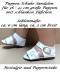 Puppen Schuhe Sandalen weiß ca 6 cm...