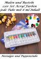 12er - Set bunte Acryl Farben Inhalt pro Tube 6 ml, Nr. 304
