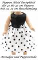 Puppen Kleidung Party Kleid schwarz weiß Abendkleid Ballkleid für 40 cm Puppen, Nr.324