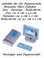 Puppenhaus Miniaturen Büro Elektronik Miniatur Fax Bildschirm Tastatur, Nr. 81