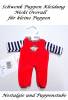 Schwenk Puppen Kleidung Nicki Overall rot mit Ringelstreifen für 24 - 26 cm Puppen, Nr. 10824 r