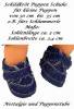 Puppen Schuhe Jeansschuhe Klettverschluß 5 cm Länge Schildkröt, Nr. 32187