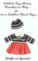 Schildkröt Puppen Kleidung Winterkleid mit Mütze für 34 cm Puppen, Nr. 34769