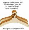 Puppen Kleidung Zubeh&ouml;r Kleiderb&uuml;gel Holzb&uuml;gel Miniaturen Puppenhaus 10er Set, Nr.173