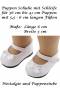 Puppen Schuhe weiß mit Schleife 6 cm...