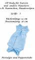 Wundschutz Body blau für Katzen bei Verletzung oder Operation Größe S, Nr. 216