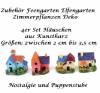 Zubeh&ouml;r Feengarten Elfengarten Miniatur H&auml;user Villen Cottages 4er Set, Nr. 240 