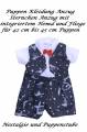 Festlicher Puppen Sommer Anzug Sternchenmuster Hose Hemd rote Fliege, Nr. 270