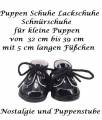 Puppenschuhe 5 cm lang