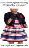 Puppenkleidung Puppen Kleid mit blauer...