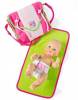 Pfiffiges Puppenzubehör, Heless Wickeltasche mit Puppenwindel