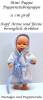 Mini Puppe 11 cm Puppe Puppenstubenpuppe mit Mundöffnung für Schnuller, Nr. 2823
