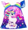 Puppen Kleid Einhorn Motiv f&uuml;r kleine Puppen von 28 cm - 30 cm, Nr. 177