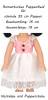 Romantisches Puppenkleid für schmale 35 cm große Puppen, Nr. 2780